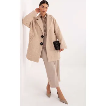 Dámský kabát Kabát IT EN 96965.19 béžový jedna velikost