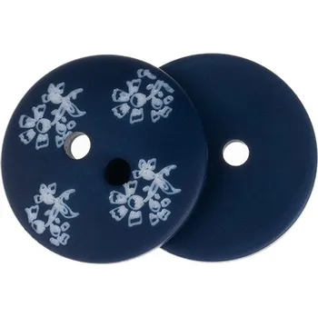 Knoflík - sada 6 ks Modrá,Bílá 400297 průměr 18 mm