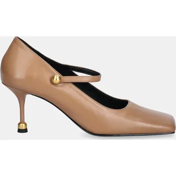 Dámské lodičky Kožené lodičky Vanda Novak Adela Adela.Dark.Nude hnědá 84X, EUR 39