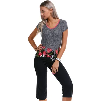 Dámské pyžamo Pyžamo jemné pro ženy či dívky 1D0914 černá l