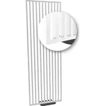 Volně stojící lamelová dělící příčka na míru BÍLÁ - Šířka 99 cm (zabaleno do 2 balíků)