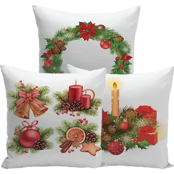 Povlak na polštářek XPOSE® Set povlaků na polštář ADVENTNÍ ČAS 40x40 cm - 3ks, Bavlna + Prodloužená možnost vrácení zboží do 50 dnů