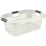 TONTARELLI Koš na čisté prádlo AURORA 35 l, 65 x 44 x v.24,5 cm, bílý