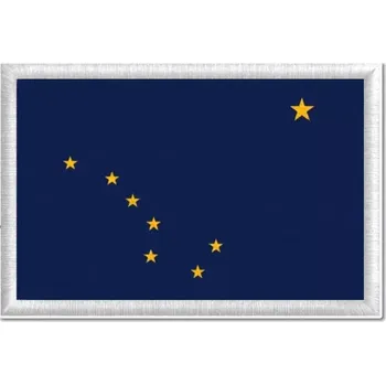 Vlajka Pelisport Vlajka Aljašky tištěná nášivka 6 x 4 cm