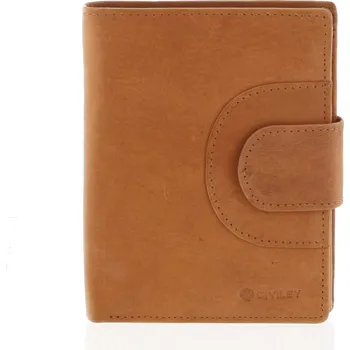 Peněženka Elegantní dámská kožená peněženka GENEVIEVE se zápinkou, koňaková matná