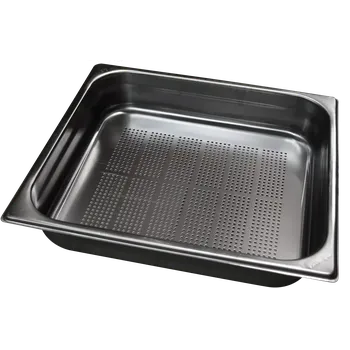 Gastronádoba děrovaná GN 2/1 - 65 ucha zasouvací nerezová | REDFOX - GND 2/1-65 U