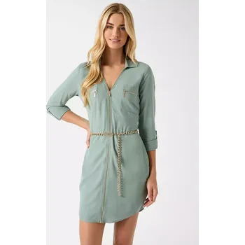 Dámské šaty GUESS dámské šaty Elina světle zelené L