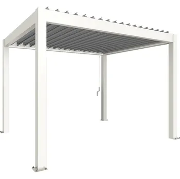 Pergola Biohort Hliníková Pergola 3,5x3, Bílá / stříbrná metalíza (Originální pergola v kvalitě od Biohort)