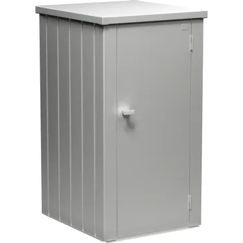 Zahradní úložný box Biohort Skříňka na terasu Julia® L , stříbrná metalíza (Originální úložný moderní prostor Biohort )