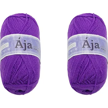 Příze SET 2ks - Příze ÁJA Fialová 959 50g / 217 m