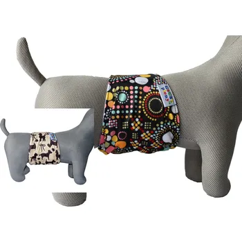 Obleček pro psa Inkontinenční pás pro psa - vel. L a XL, Velikost: XL, BARVA: puntík