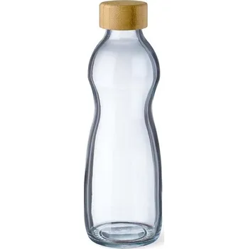 Simax Skleněná láhev s bambusovým víčkem 750 ml
