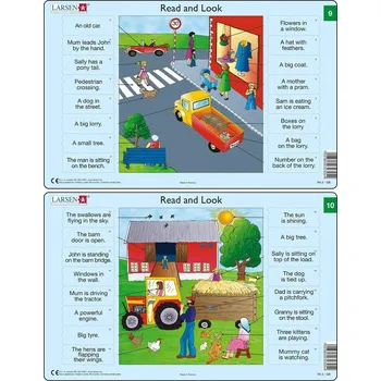 Hračka Larsen Puzzle Angličtina - slovíčka RA5 16 dílků