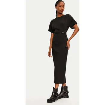 Dámské šaty TWINSET Úpletové šaty 242TP2402 Černá Loose Fit 40