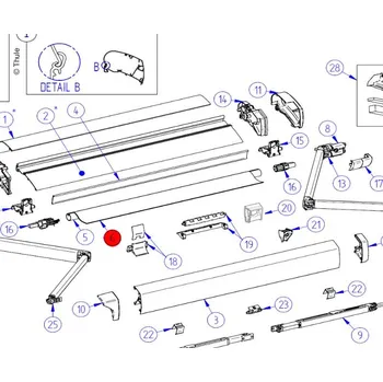 Markýza Thule Tkanina Omn.6200 3,75 mystic
