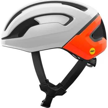 Cyklistická přilba Helma na kolo POC Omne Air MIPS - Hydrogen White/Fluorescent Orange M