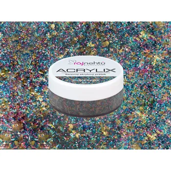 Umělé nehty Ráj nehtů Akrylový prášek ACRYLIX 7,5 g - Miracle Galaxy