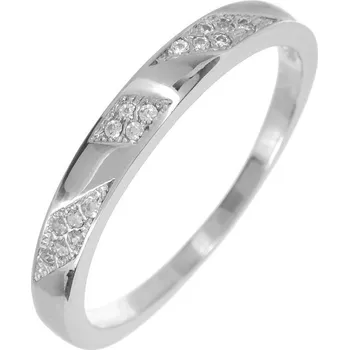 Prsten Argento 72993 Stříbrný prsten - čiré kulaté zirkony | Velikost prstenu: 56mm