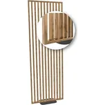 Volně stojící lamelová dělící příčka na míru DUB WOTAN - Šířka 67 cm (zabaleno do 2 balíků)