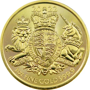 Zlatá investiční mince Royal Arms 1 Oz 2022
