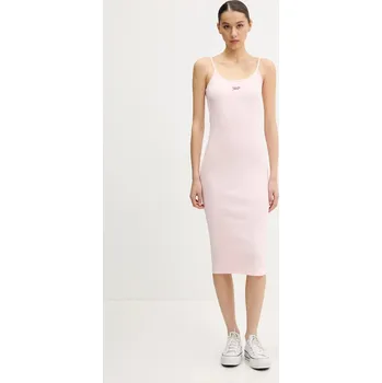 Dámské šaty Šaty Tommy Jeans DW0DW20330 růžová 03X, vel. XL