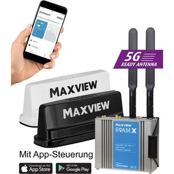 Příjem digitálního pozemního vysílání MaxView ROAM X Internetová anténa - bílá