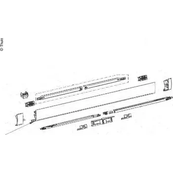 Markýza Thule Přední panel 5200 5m stříbrný