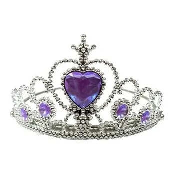 Karnevalový kostým Tiara z kryształkami fioletowa