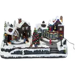 Pohyblivá vánoční scéna s osvětlením, 45 x 20,5 cm 245354046