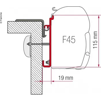 Markýza Fiamma Adaptér pro Rapido 7-8