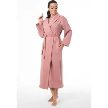 Dámský župan Zateplený bavlněný župan Ember růžový XXL