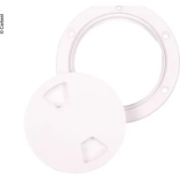 Stříška nad vchodové dveře Carbest Revizní otvor se šroubovacím uzávěrem Průhledný otvor Ø 151 mm Ø 198 mm