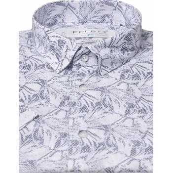 Pánská móda FERATT Košile BAMBOO 25 REGULAR modro-bílá 03 Velikost: XL