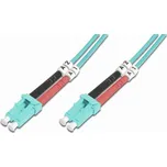 DIGITUS Fiber Optic Patch Cord, LC to LC, Multimode, OM3, 50/125 µ, Duplex Length 3m