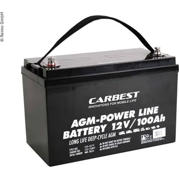 Autobaterie Carbest AGM karavanová baterie 100Ah