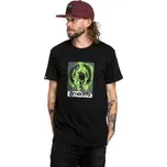 Meatfly pánské tričko Stencil Black | Černá | 100% bavlna