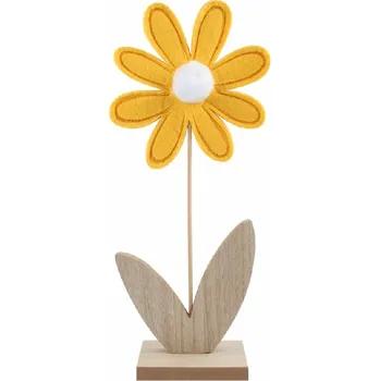 Květina z filcu 11,5 x 30 x 5 cm na postavení 7177