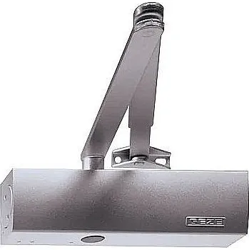 Zavírač dveří GEZE TS 2000 NV/BC stříbrné tělo bez ramínka 124944