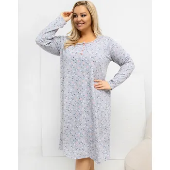 DU KN noční košile FP 602.15 šedá 4XL