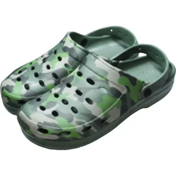 Pánské pantofle PÁNSKÉ GUMOVÉ NAZOUVÁKY khaki Bellgame F1195A (Gumové nazouváky pánské nezateplené, prodyšné)