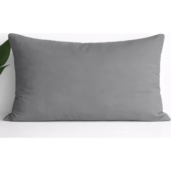 Povlak na polštářek XPOSE® Bavlněný povlak na polštář MICHAELA - tmavě šedý 50x60 cm, Bavlna + Prodloužená možnost vrácení zboží do 50 dnů