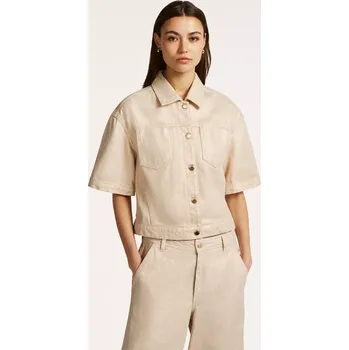 Dámská bunda BEAUMONT MYA dámská bunda béžovozlatá krátký rukáv