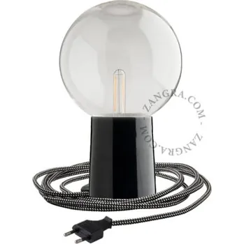 Lampička Porcelánová lampa 094 černá - Zangra