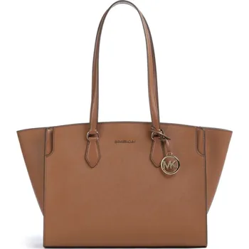 Kabelka Michael Kors kožená kabelka Becca large luggage hnědá