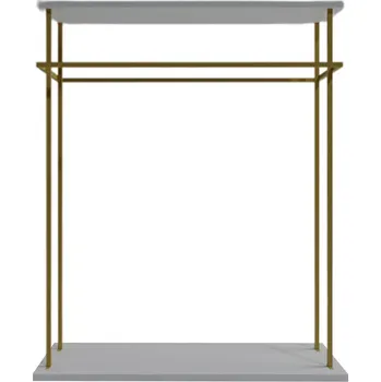 Zrcadlo Kalune Design Stojan na oblečení Wuppertal bílý Rozbale(v)no