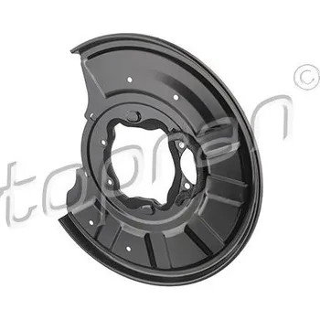 Brzdový kotouč Ochranný plech proti rozstřikování, brzdový kotouč TOPRAN 409 510