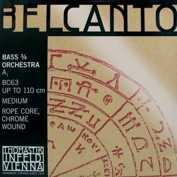 Struna pro hudební nástroj Thomastik Belcanto BC63 Double Bass 3/4 Medium Struny pro kontrabas (Jako nové)