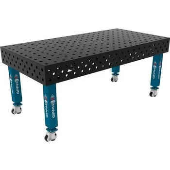 Příslušenství ke svářečce Stůl svařovací GPPH PRO 2000 x 1000 mm, s kolečky, s průměrem děr 28 mm