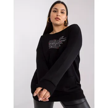 Dámská halenka Mikina RV BL 7124.01 černá jedna velikost