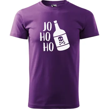 Pánské oblečení DOBRÝ TRIKO Pánské tričko s potiskem Jo ho ho Velikost: 2XL, Barva: Fialová